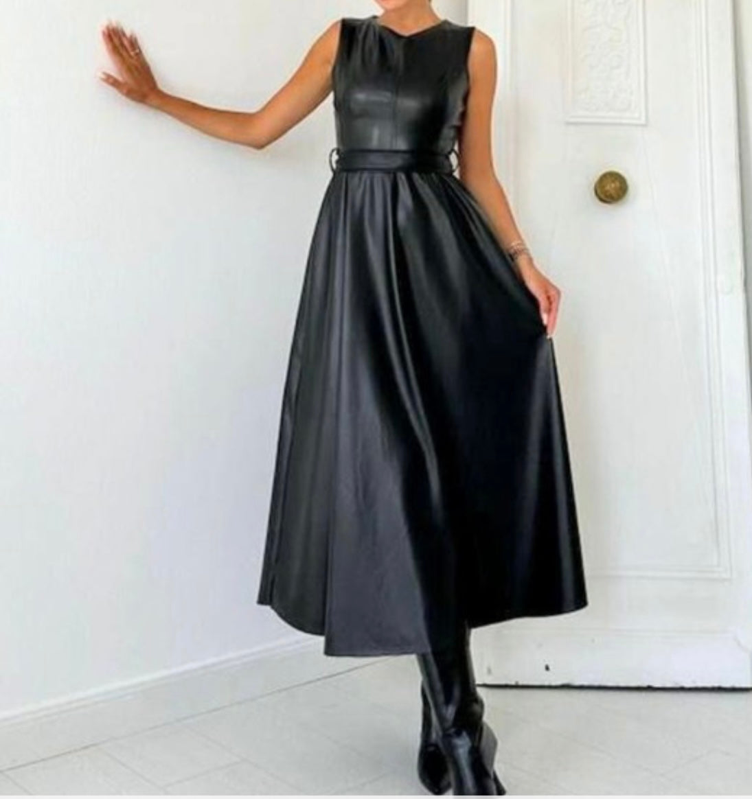 Vegan Leather Maxi Medium / Black