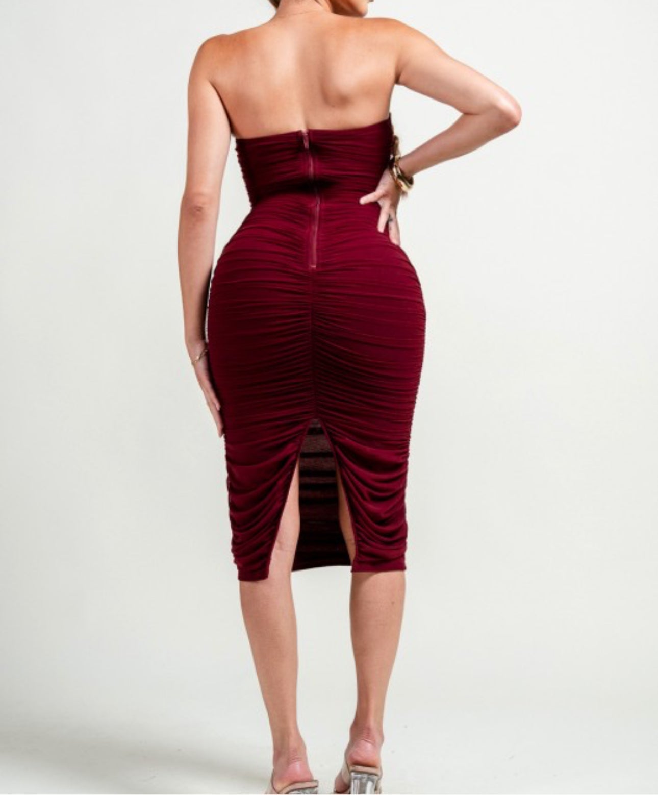 Cherry Noir Tube Dress