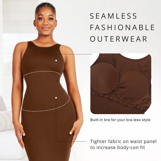 V-sculpt Hourglass Knee length Dress