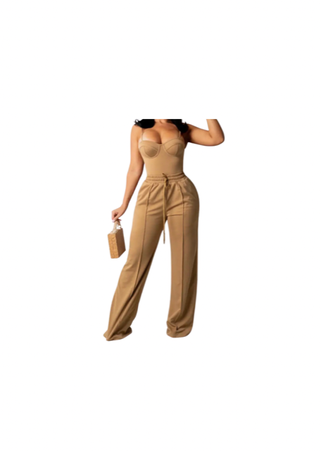 The Chic Two-Piece Long Pants Set"