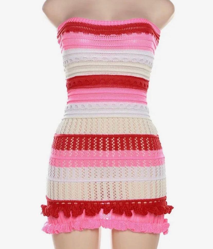 Rose Knit Dress – Vivi'd Boutique & Vivi'd Hair