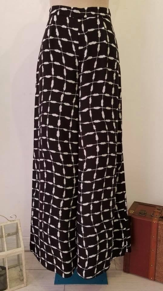 By Moon Black & White Pants