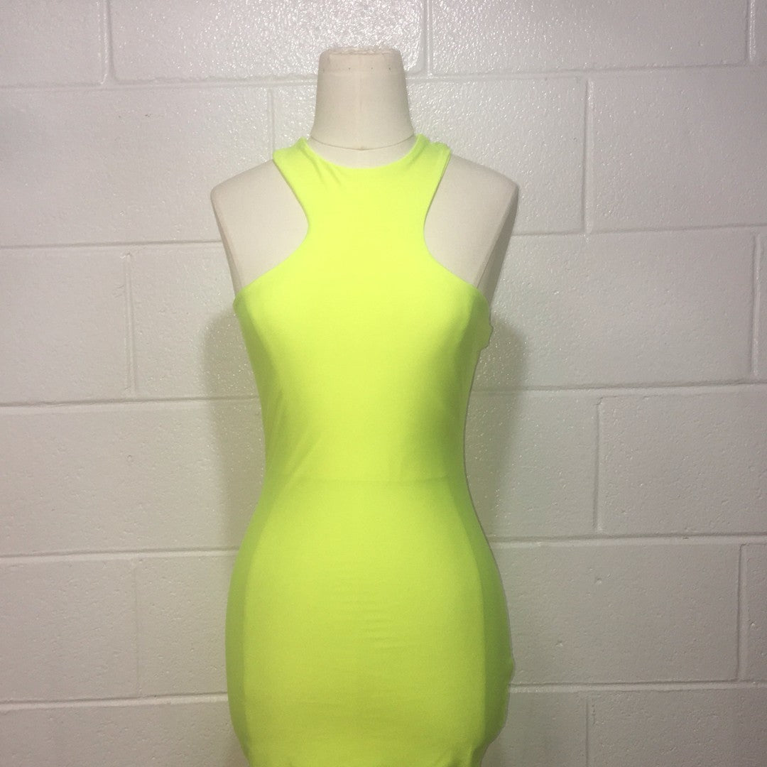 Neon Yellow Tresser Dress