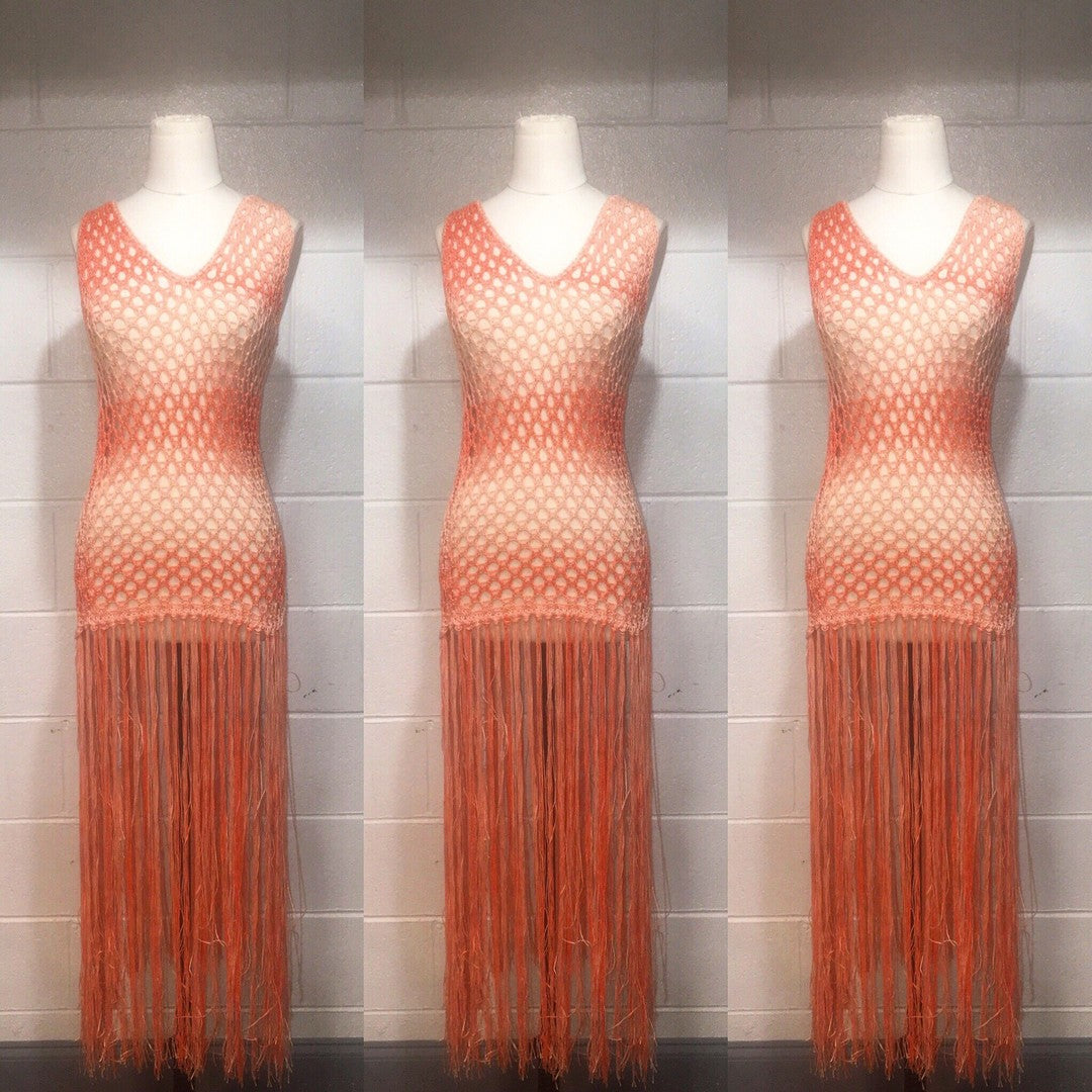 Tie Dye Orange Cover Up