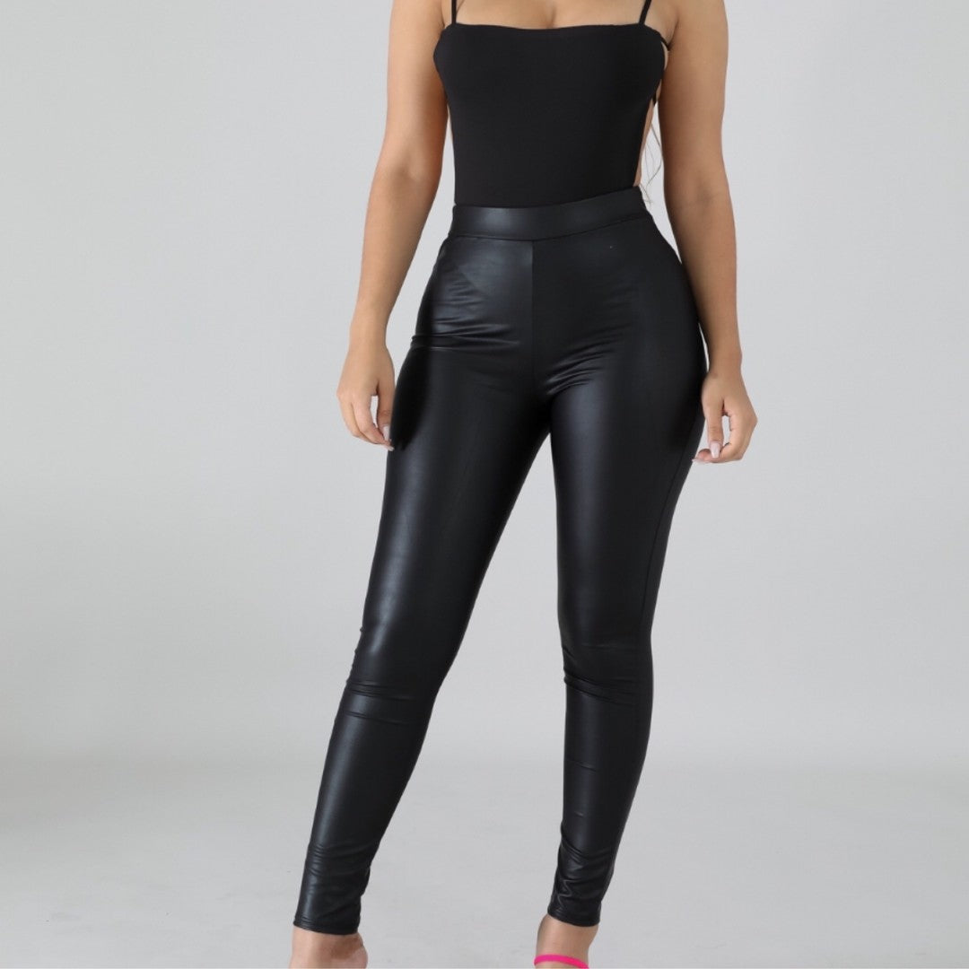 Biker Leatherette Pants