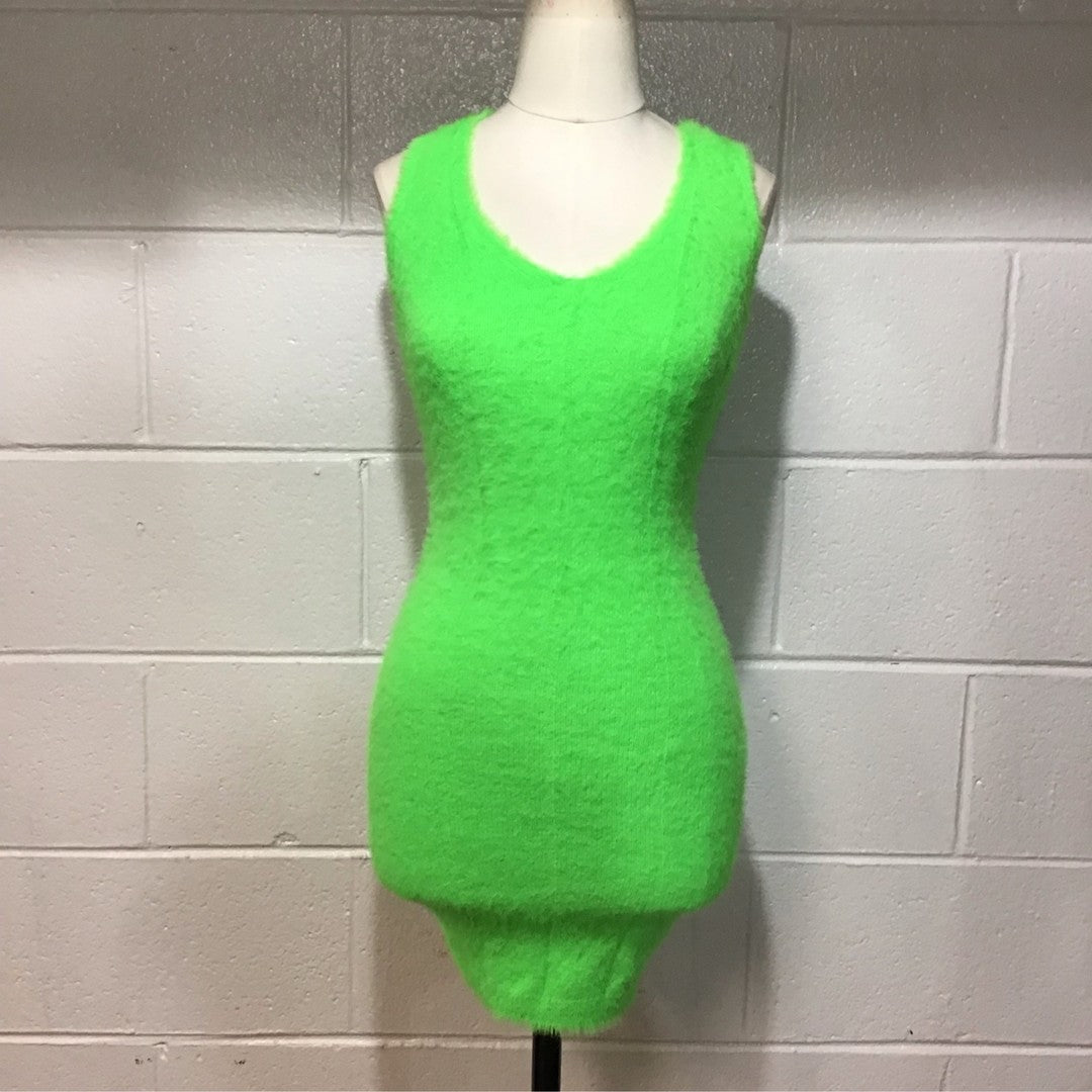 Hot Delicious Fuzzy Neon Dress