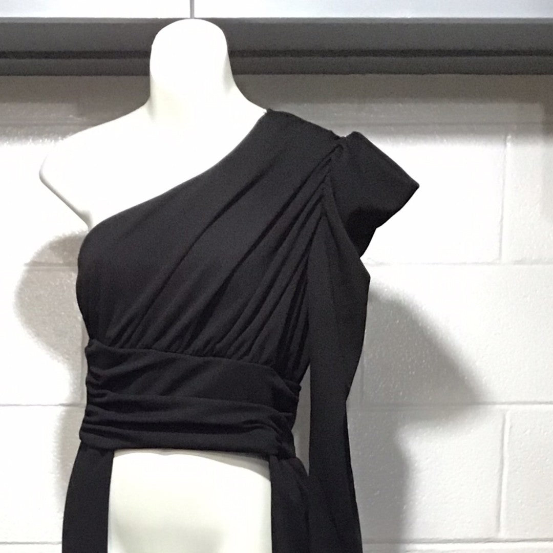 Black One Shoulder Top