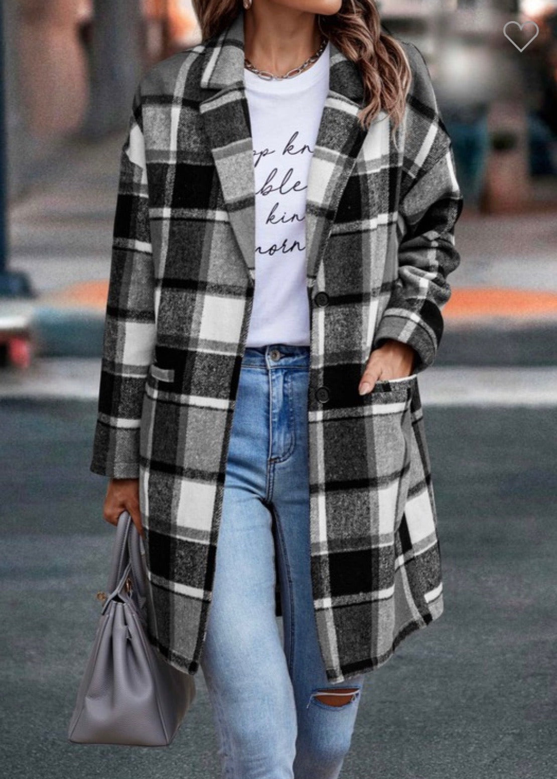 Color Me Plaid Overcoat