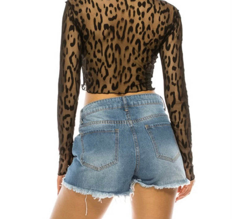 Spotted Crop Top