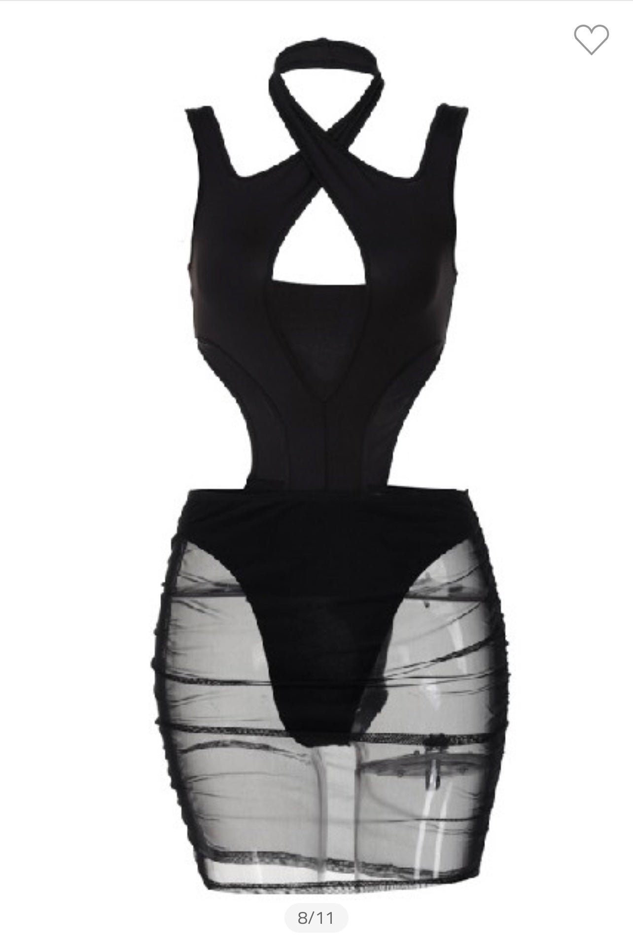 Nicki Spliced Hollow Out Dress