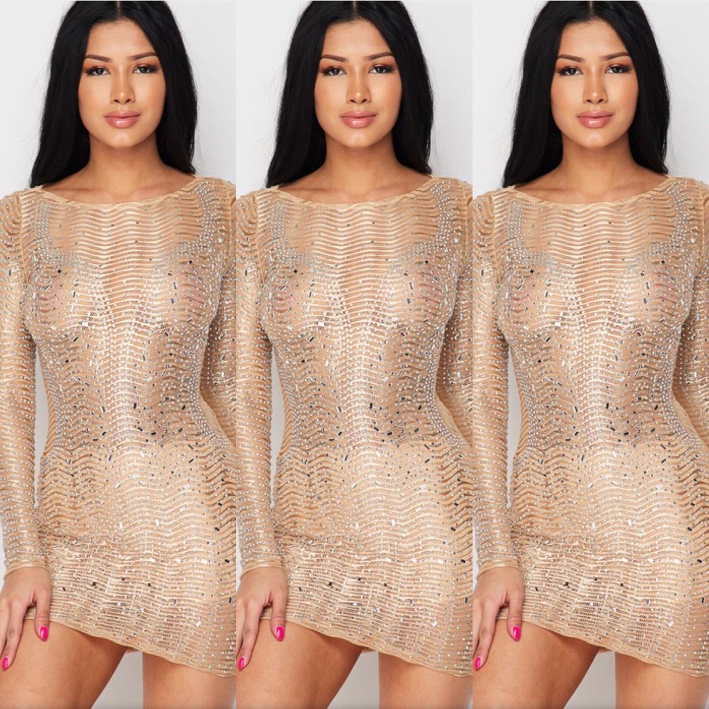 Gold Simmer Dress