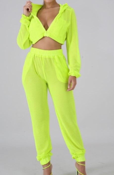 Peek A Boo Pants Set