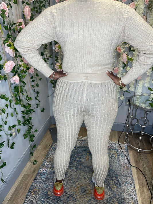 Nicole Long Sleeve Crop Two-Piece Set
