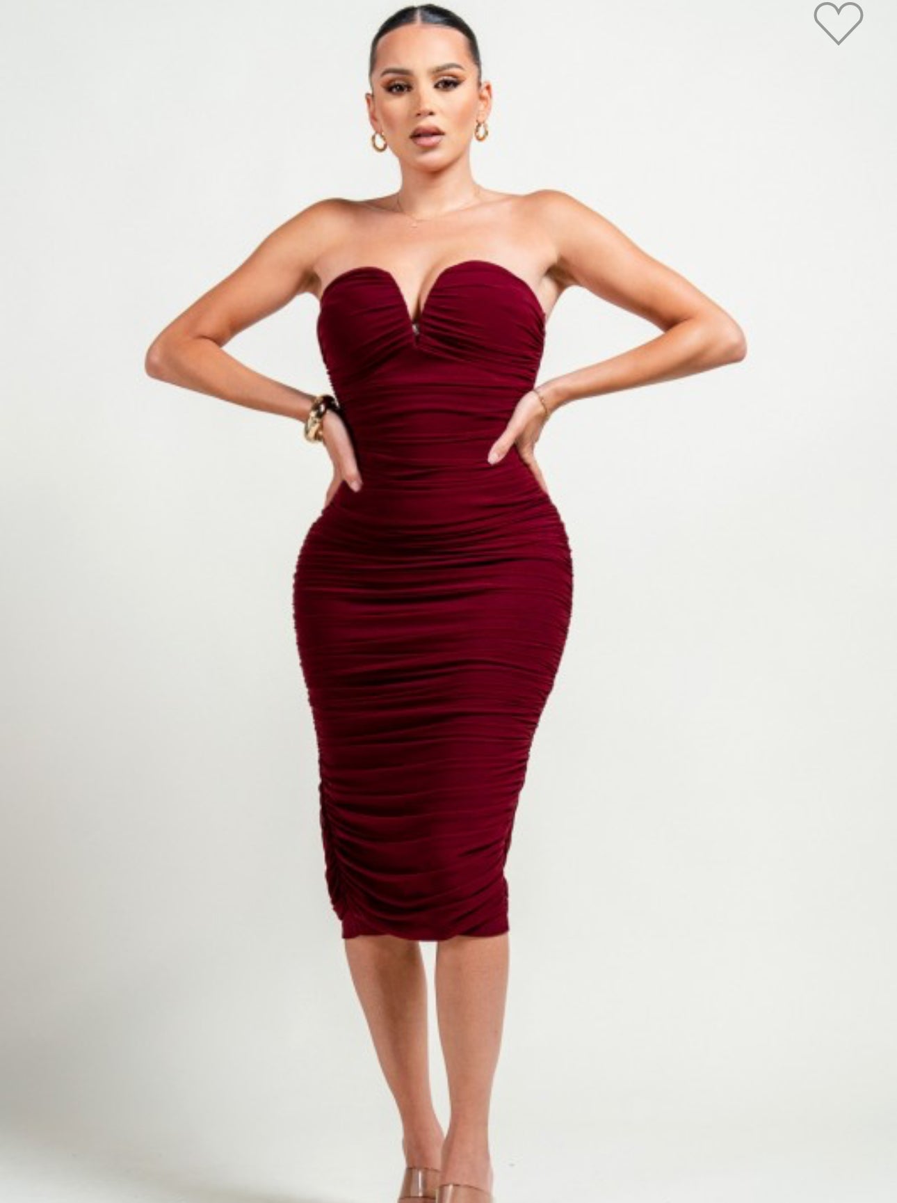 Cherry Noir Tube Dress