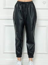 Load image into Gallery viewer, Sally Faux Leather Jogger
