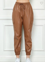 Load image into Gallery viewer, Sally Faux Leather Jogger
