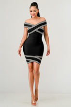 Load image into Gallery viewer, HOLIDAY COLLECTION OFF SHOULDER MINI DRESS
