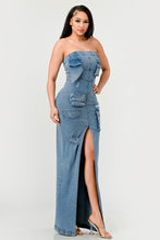 Load image into Gallery viewer, Urban Chic Denim Gown
