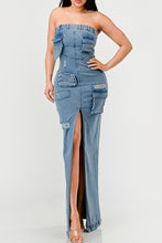 Load image into Gallery viewer, Urban Chic Denim Gown
