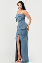 Load image into Gallery viewer, Urban Chic Denim Gown
