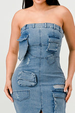 Load image into Gallery viewer, Urban Chic Denim Gown
