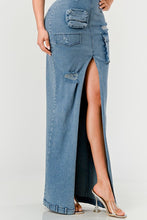 Load image into Gallery viewer, Urban Chic Denim Gown
