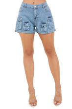 Load image into Gallery viewer, WOMEN FASHION DENIM SHORT
