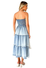 Load image into Gallery viewer, WOMEN DENIM FASHION DRESS
