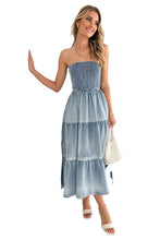 Load image into Gallery viewer, WOMEN DENIM FASHION DRESS
