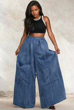 Load image into Gallery viewer, Indigo Voyager Wide Denim Pants
