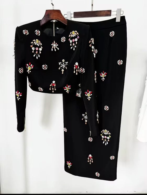 Julia Embellished Suit Set
