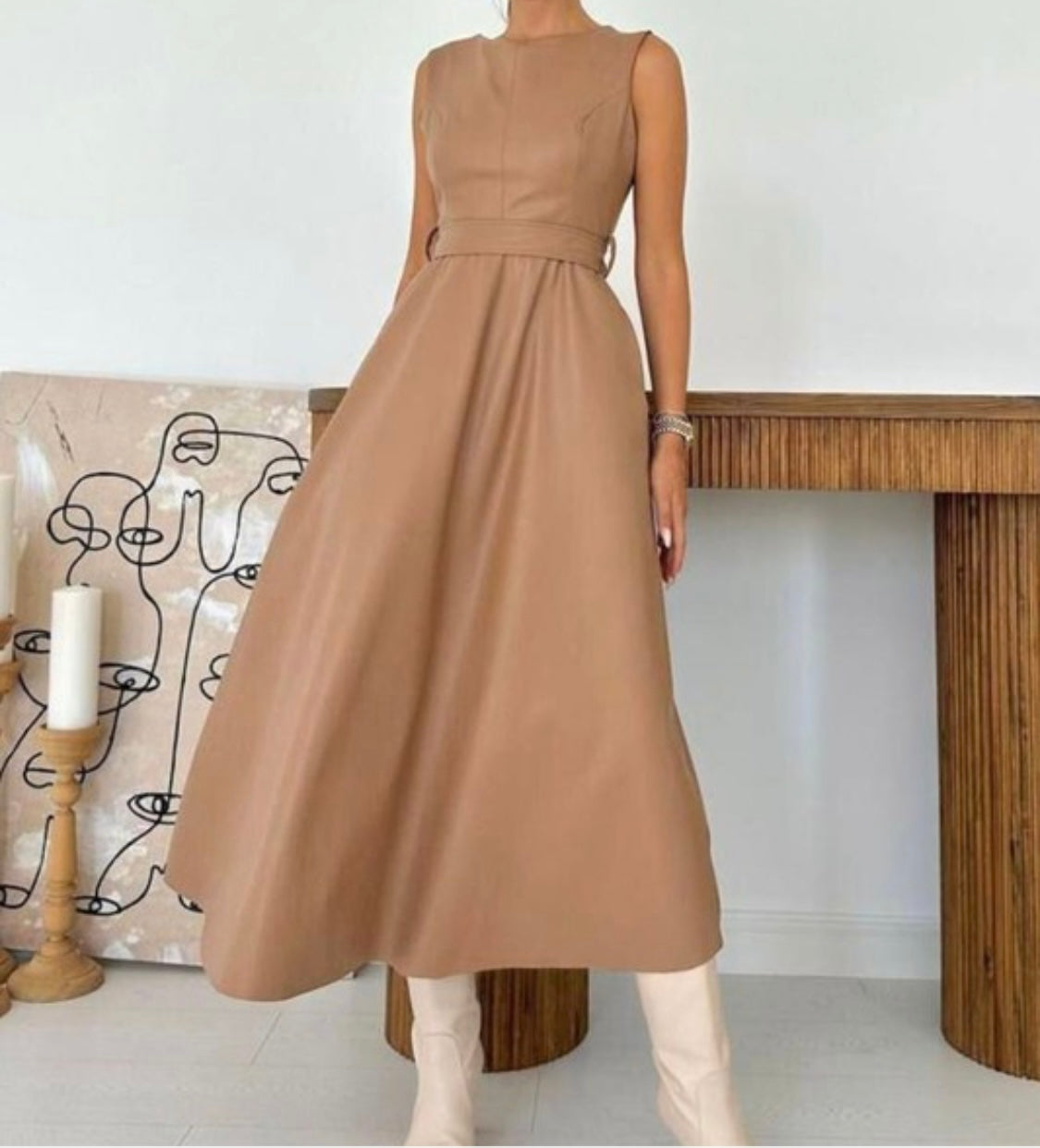 Vegan Leather Maxi