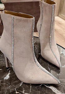 Diamond Suede Boots