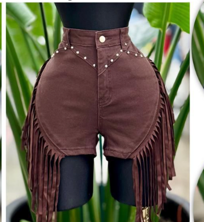 Dallas Doll Fringe Shorts