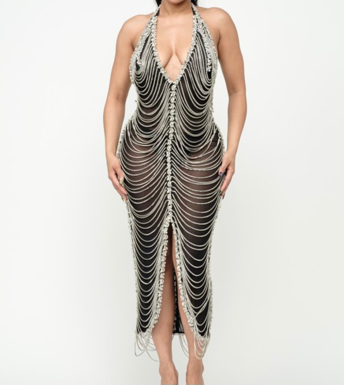 Beverly Embelished Maxi Dress in