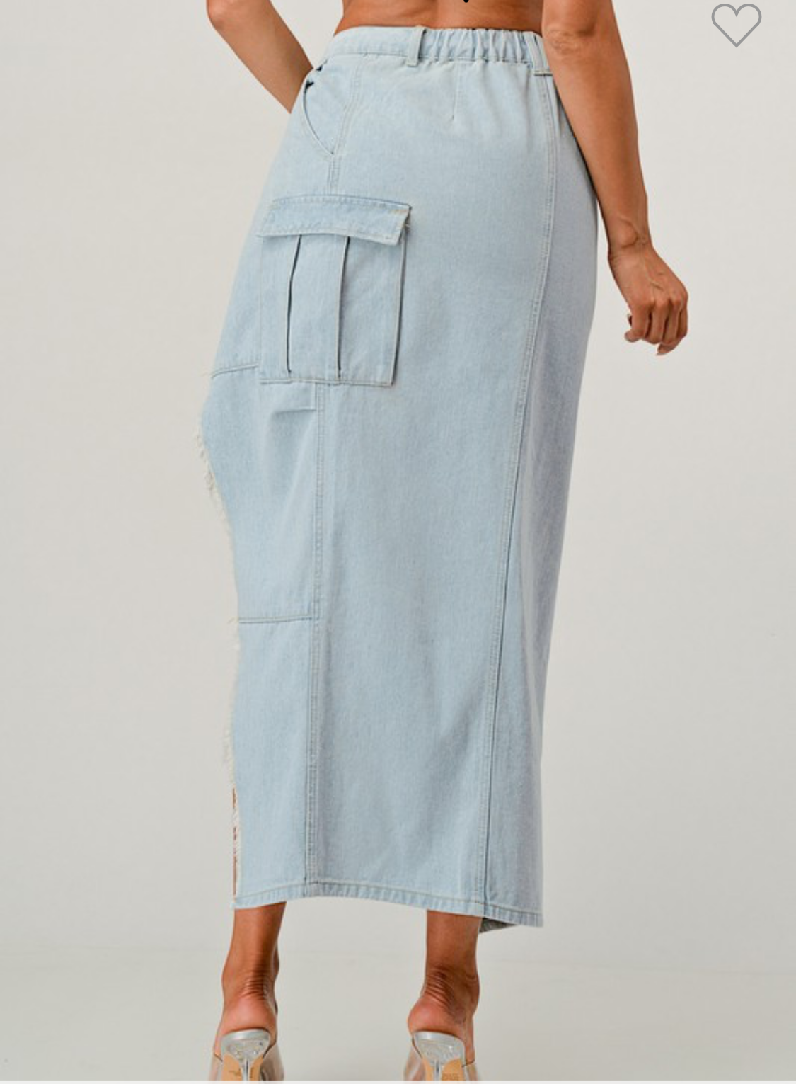Let It Ride Denim Skirt