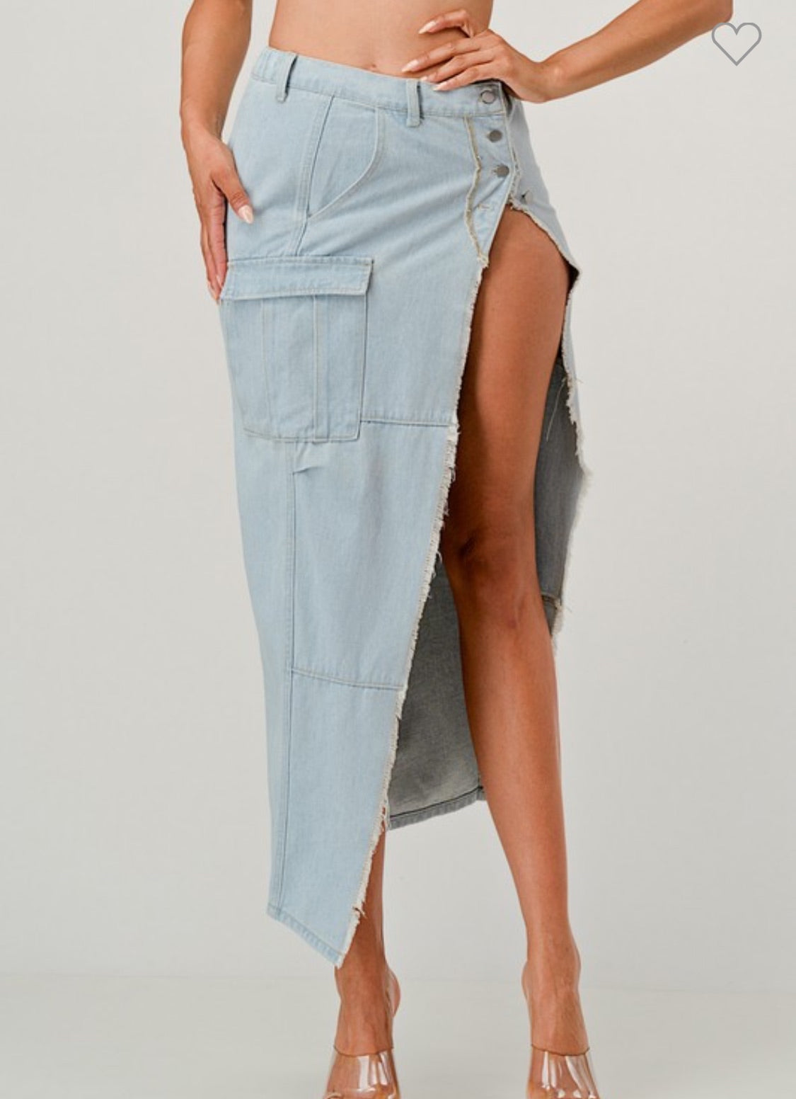 Let It Ride Denim Skirt