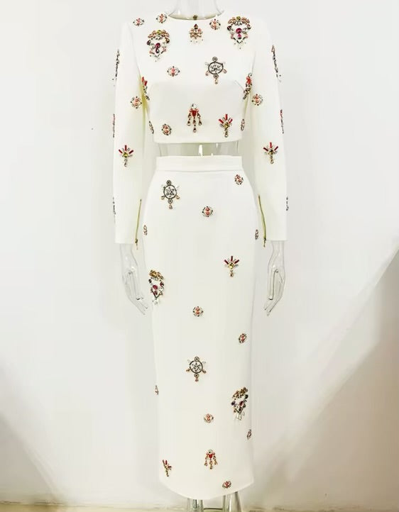 Julia Embellished Suit Set