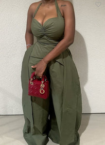 Olive Allure Jumpsuit