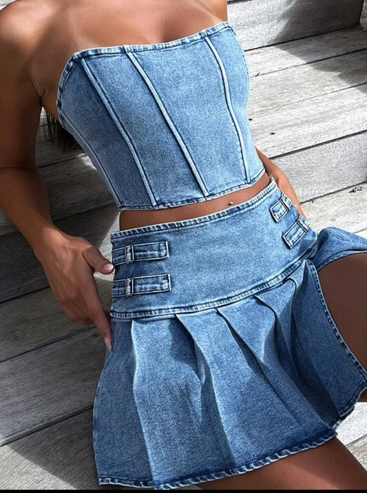 Social Season Denim Set