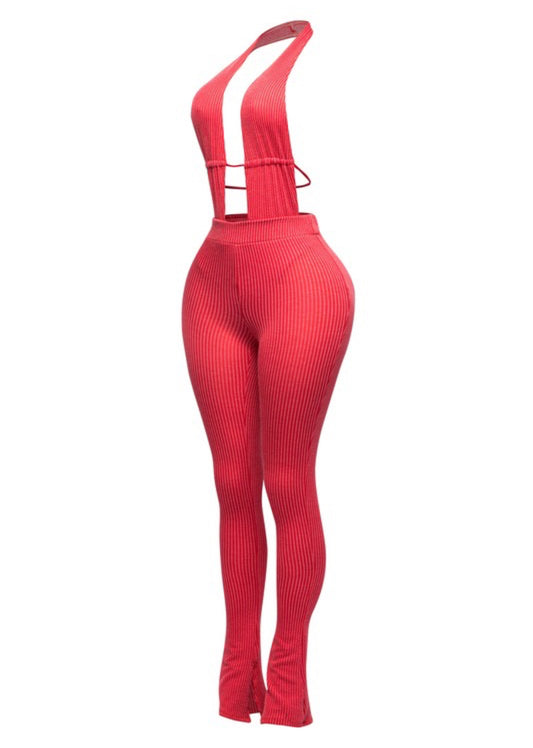 Dare Me Halter Jupsuit