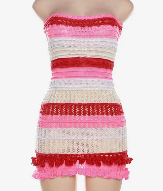 Rose Knit Dress