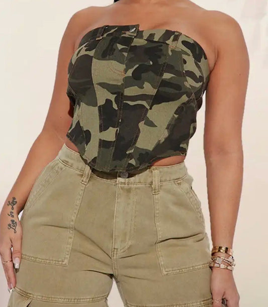 Camo Rebel Corset