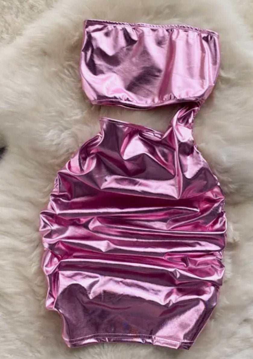 Electric Vibes" Tube Top Dress