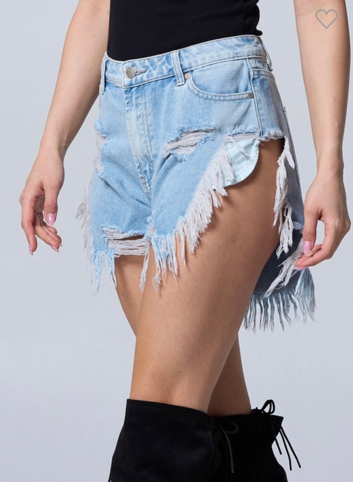 Mia’s Metro Slit Distressed Denim