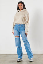Load image into Gallery viewer, Distressed Wide Leg Jeans

