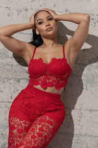 TWO PIECE LACE SET
