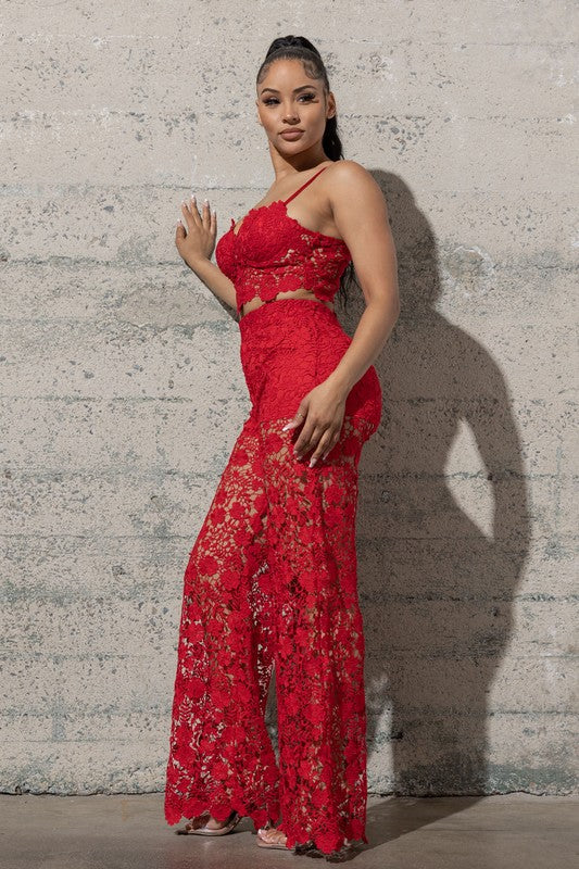 TWO PIECE LACE SET