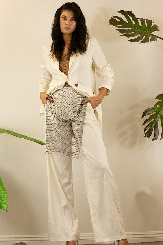 BLAZER WITH LONG PANTS SET