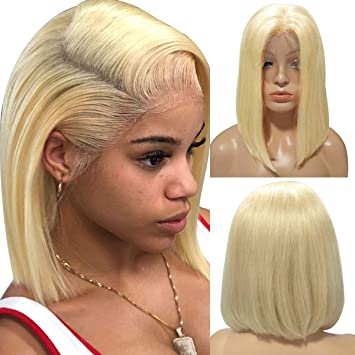 13X4 Brazilian Body Wave 613 Bob Wig